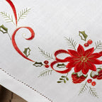 Τραπεζοκαρέ χριστουγεννιάτικο Luxury Home 90X90 Flower